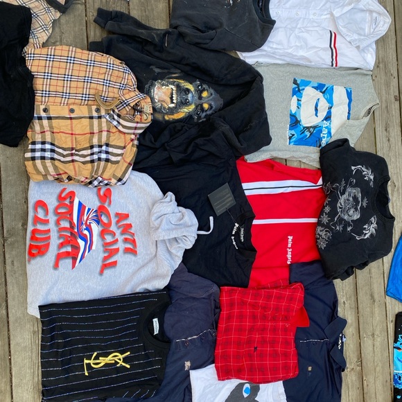 Lot of 14 Designer Clothing Items Size Medium - Givenchy, Burberry, Bape Etc - Picture 2 of 5